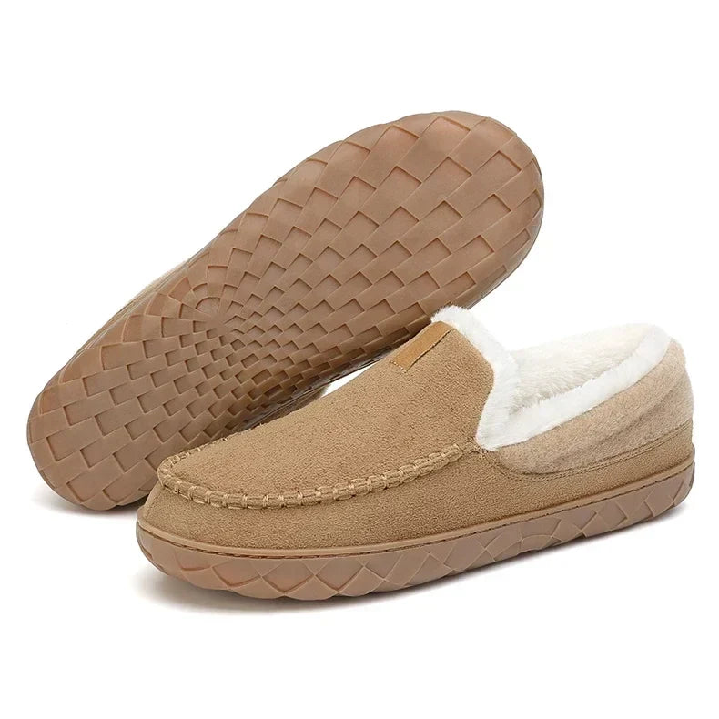 Men’s Plush Comfort Loafers – Cozy Warmth for Chilly Days