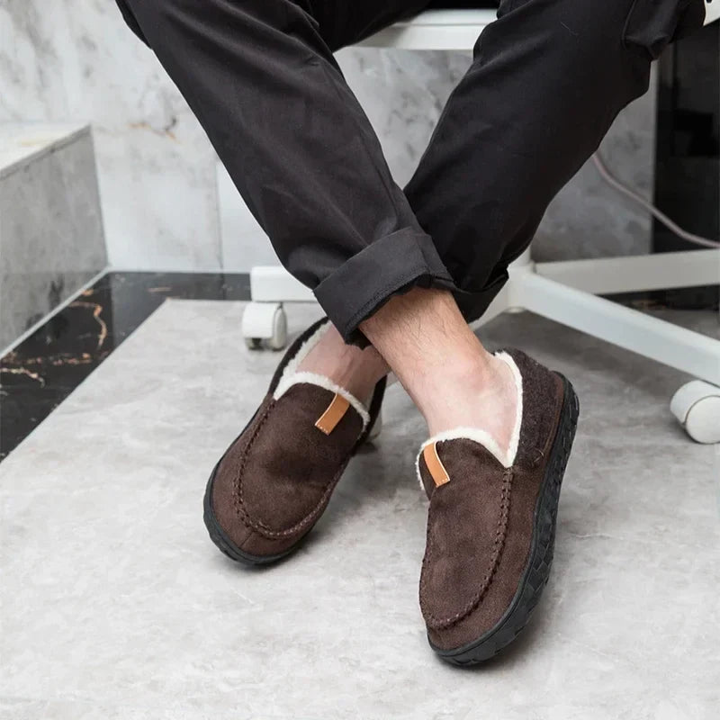 Men’s Plush Comfort Loafers – Cozy Warmth for Chilly Days